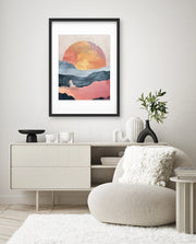 Abstract Sunset Landscape