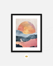 Abstract Sunset Landscape