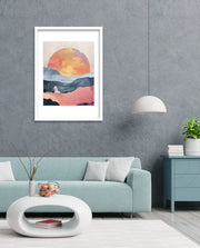 Abstract Sunset Landscape