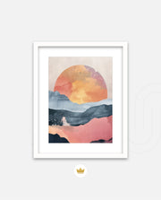 Abstract Sunset Landscape