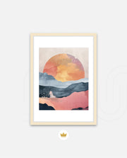 Abstract Sunset Landscape