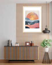 Abstract Sunset Landscape