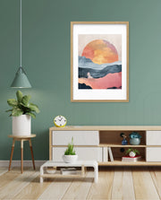Abstract Sunset Landscape