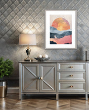 Abstract Sunset Landscape