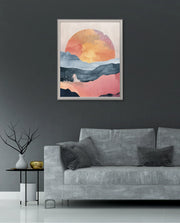 Abstract Sunset Landscape