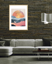 Abstract Sunset Landscape