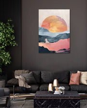 Abstract Sunset Landscape