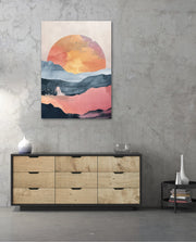 Abstract Sunset Landscape