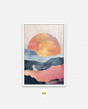 Abstract Sunset Landscape