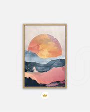 Abstract Sunset Landscape