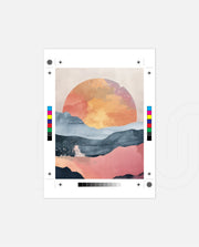 Abstract Sunset Landscape