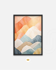 Pastel Mountain Layers