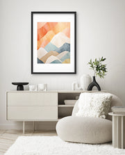 Pastel Mountain Layers