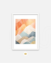 Pastel Mountain Layers