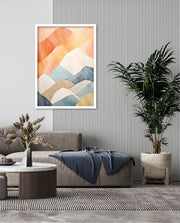 Pastel Mountain Layers