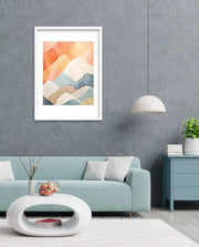 Pastel Mountain Layers
