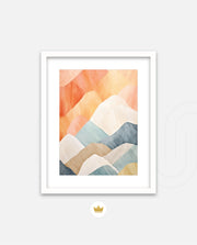 Pastel Mountain Layers