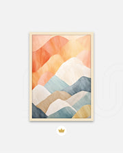 Pastel Mountain Layers