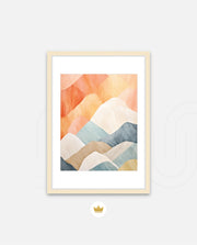 Pastel Mountain Layers