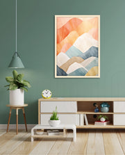 Pastel Mountain Layers