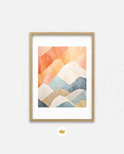 Pastel Mountain Layers