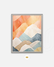 Pastel Mountain Layers