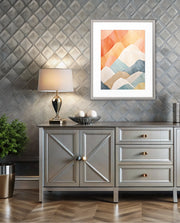 Pastel Mountain Layers