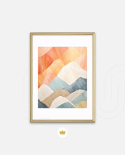 Pastel Mountain Layers
