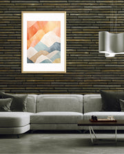 Pastel Mountain Layers