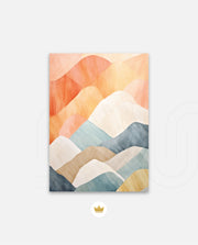 Pastel Mountain Layers