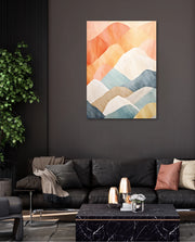 Pastel Mountain Layers