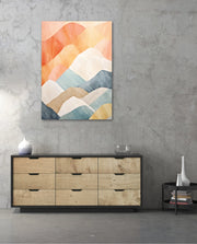 Pastel Mountain Layers