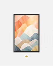 Pastel Mountain Layers