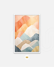 Pastel Mountain Layers