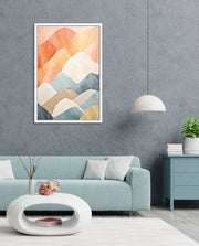 Pastel Mountain Layers