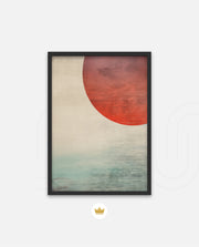 Abstract Red Sun