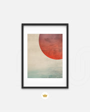 Abstract Red Sun