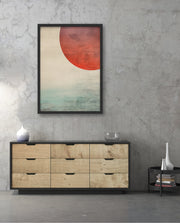 Abstract Red Sun