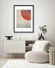 Abstract Red Sun