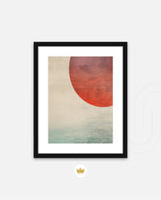 Abstract Red Sun