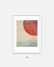 Abstract Red Sun