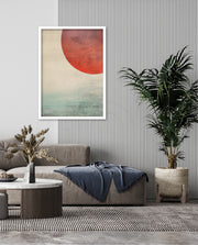 Abstract Red Sun