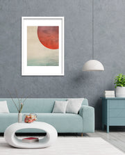 Abstract Red Sun