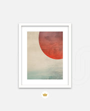 Abstract Red Sun