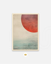 Abstract Red Sun