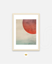 Abstract Red Sun