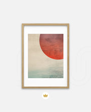 Abstract Red Sun