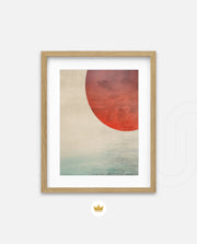 Abstract Red Sun