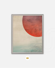 Abstract Red Sun