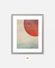 Abstract Red Sun
